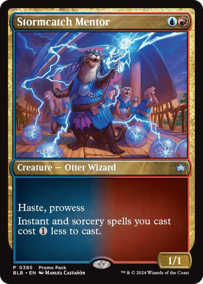 Stormcatch Mentor (Promo Pack) [Bloomburrow Promos]