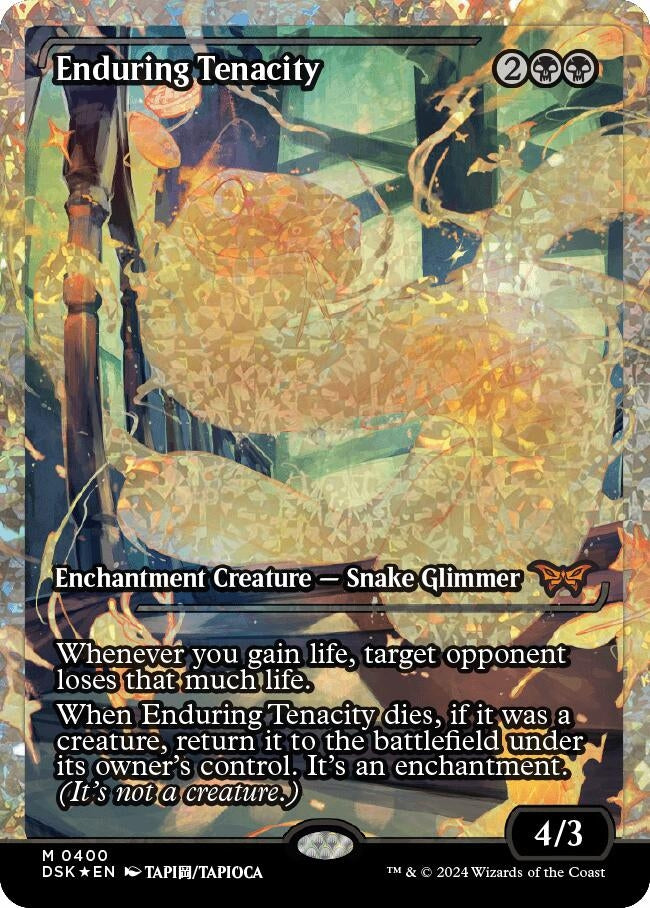 Image for Enduring Tenacity (Showcase) (Fracture Foil) (Duskmourn: House of Horror) (400) (DSK) - Magic: The Gathering
