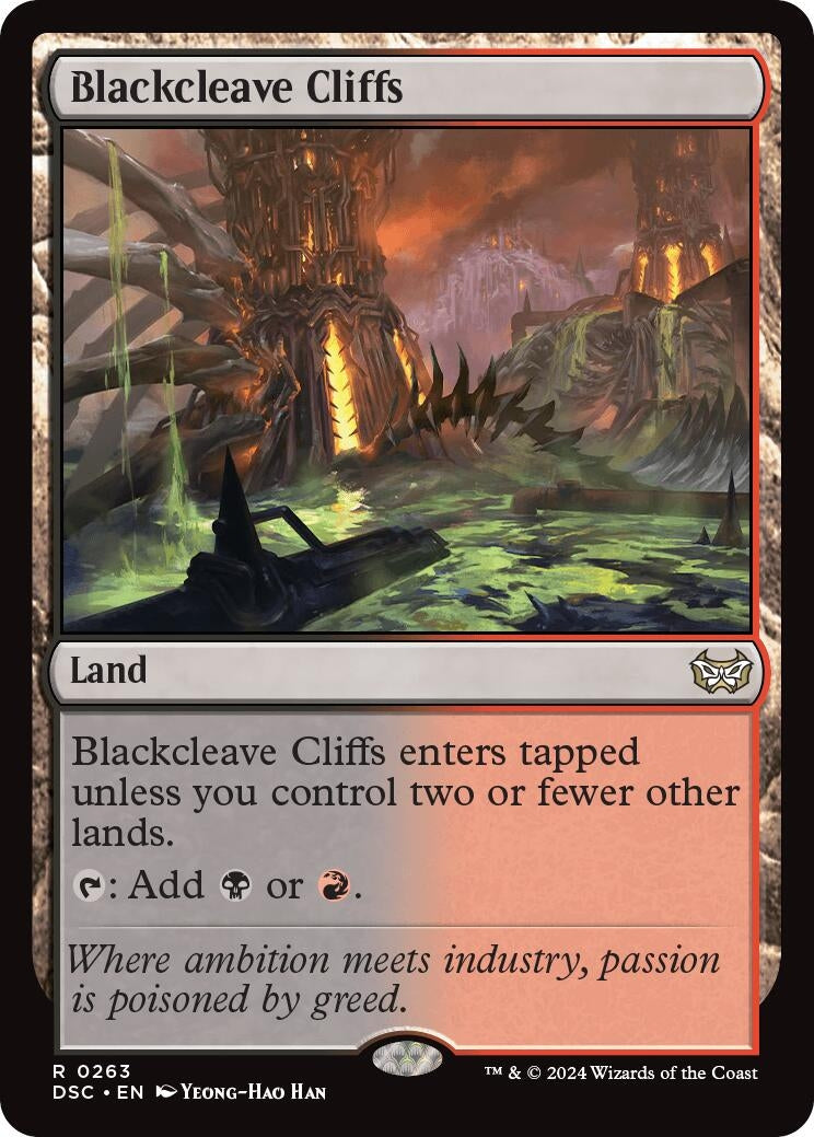 Blackcleave Cliffs [Duskmourn: House of Horror Commander]