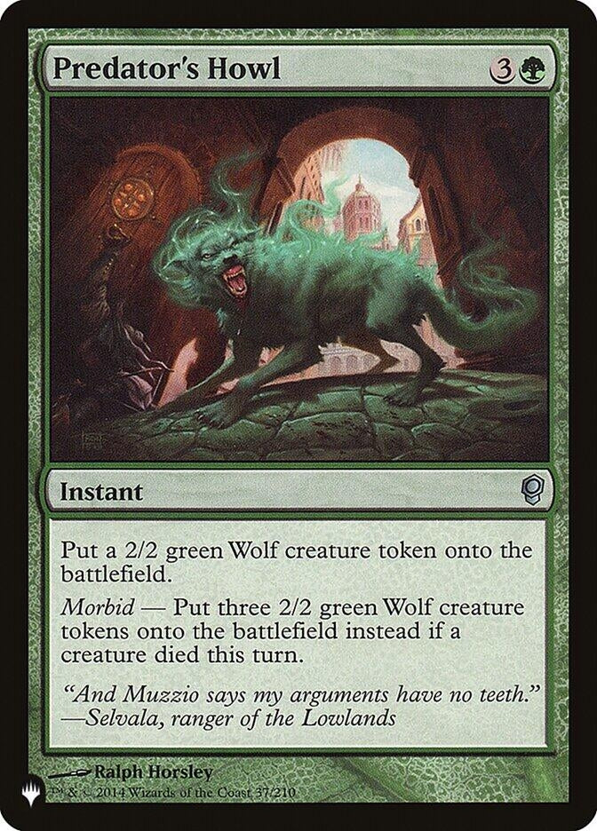 Predator's Howl [The List]