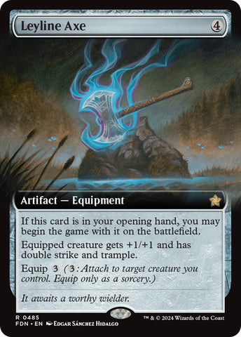 Leyline Axe (Extended Art) [Foundations]