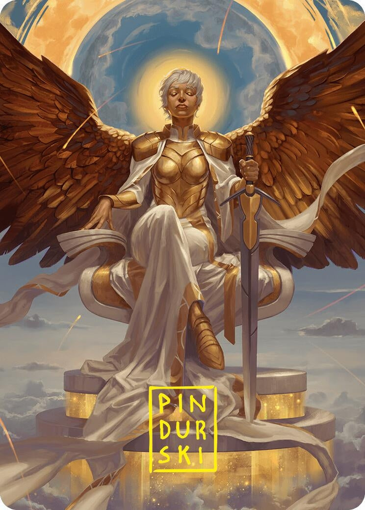 Image for Herald of Eternal Dawn Art Card (27/54) (Gold-Stamped Signature) (Art Series: Foundations) (27) (ASFDN) - Magic: The Gathering