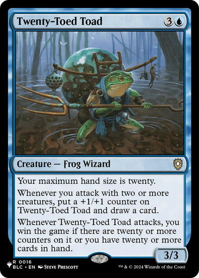 Twenty-Toed Toad [The List]