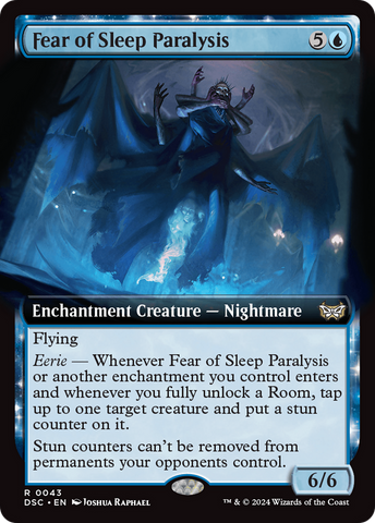 Fear of Sleep Paralysis (Extended Art) [Duskmourn: House of Horror Commander]