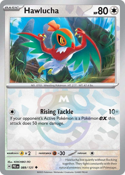 Hawlucha (089/131) (Master Ball Pattern) [Scarlet & Violet: Prismatic Evolutions]