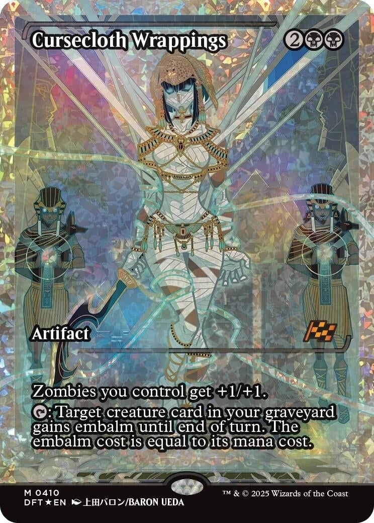 Image for Cursecloth Wrappings (Showcase) (Fracture Foil) (Aetherdrift) (410) (DFT) - Magic: The Gathering
