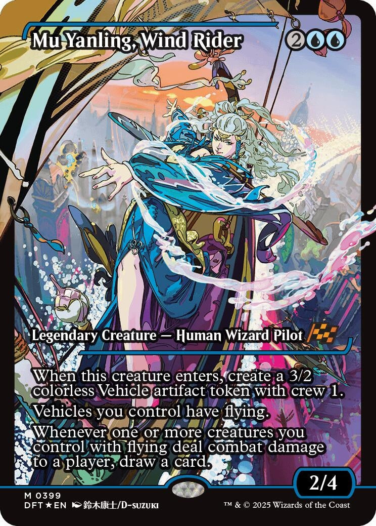 Image for Mu Yanling, Wind Rider (Showcase) (Aetherdrift) (399) (DFT) - Magic: The Gathering