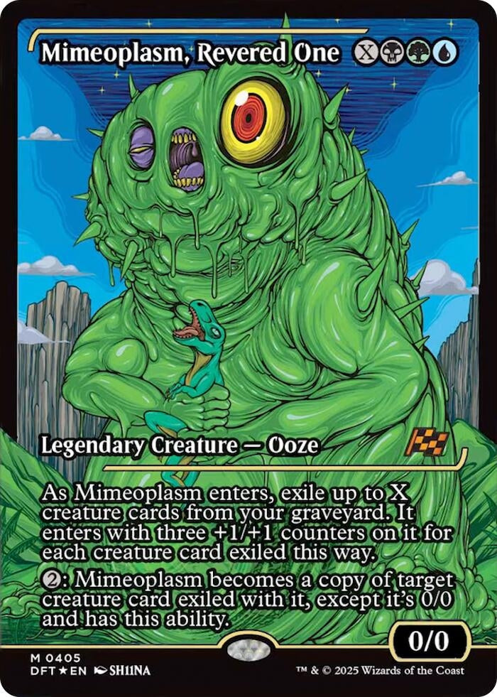 Image for Mimeoplasm, Revered One (Showcase) (Aetherdrift) (405) (DFT) - Magic: The Gathering