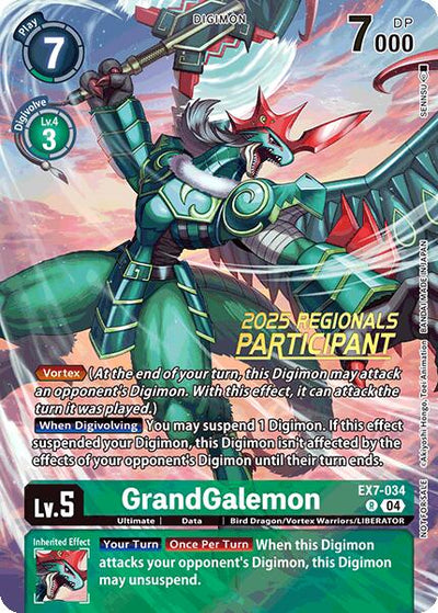 GrandGalemon [EX7-034] (2025 Regionals Participant) [Digimon LIBERATOR Promos]
