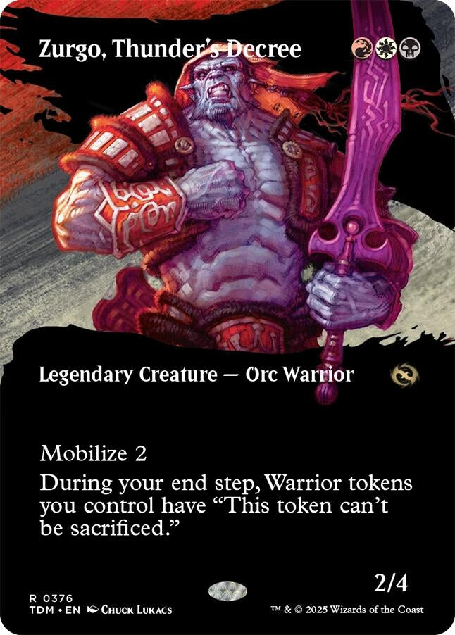 Zurgo, Thunder's Decree (Borderless) [Tarkir: Dragonstorm]
