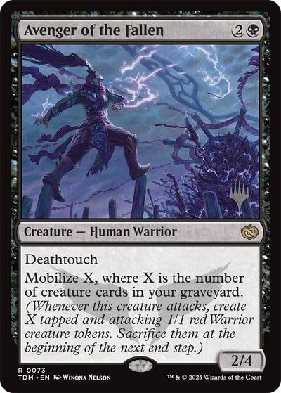 Avenger of the Fallen [Tarkir: Dragonstorm Promos]