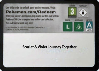 Code Card - Journey Together Booster Pack (SV09: Journey Together)