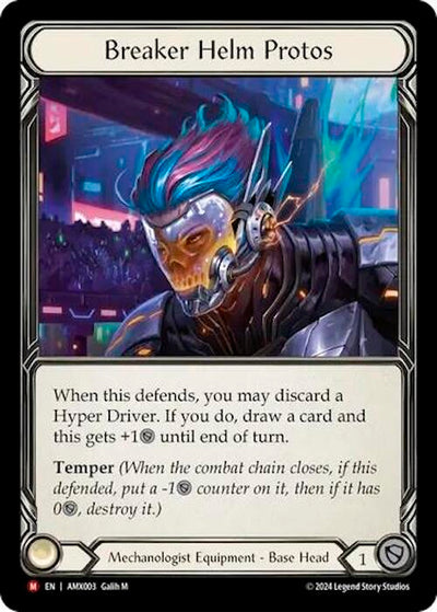 Breaker Helm Protos [AMX003] (Armory Deck: Maxx Nitro)  Rainbow Foil