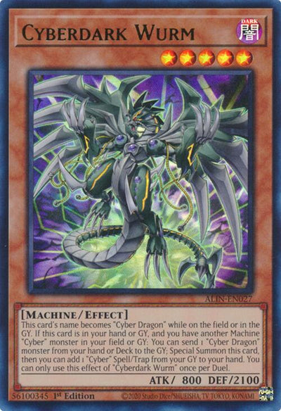 Cyberdark Wurm [ALIN-EN027] Ultra Rare