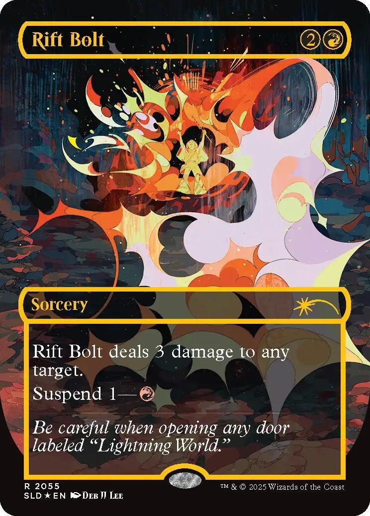 Rift Bolt (2055) (Raised Foil) [Secret Lair Drop Series]