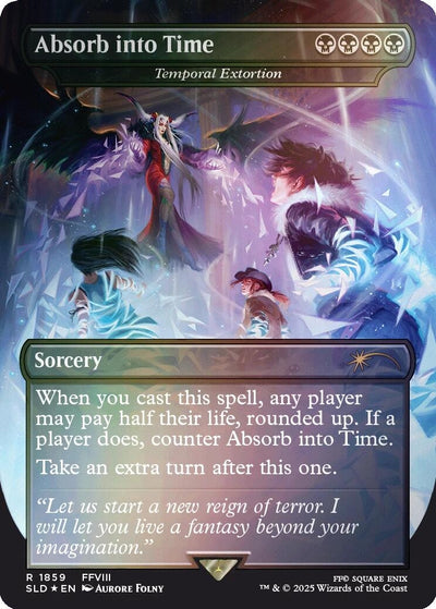 Absorb into Time - Temporal Extortion (Rainbow Foil) (Secret Lair Drop Series) (1859) (SLD)