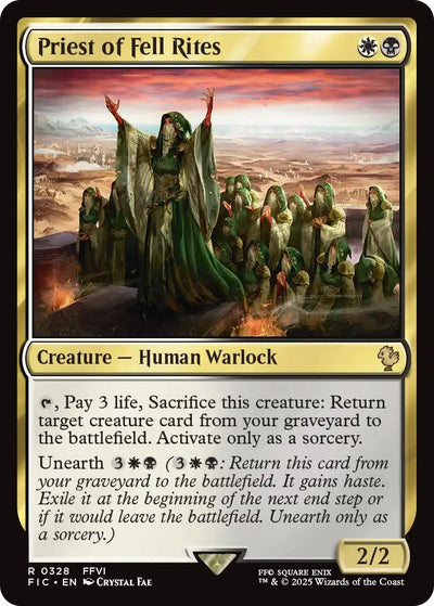 Priest of Fell Rites (Surge Foil) [FINAL FANTASY Commander]