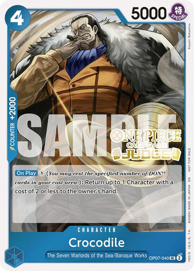 Crocodile (Judge Pack Vol. 6) [One Piece Promotion Cards]