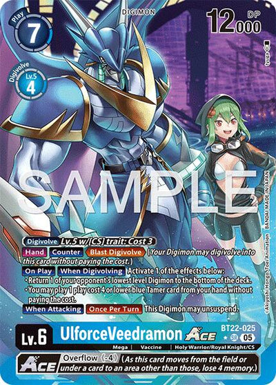UlforceVeedramon ACE [BT22-025] (Alternate Art) [Cyber Eden]