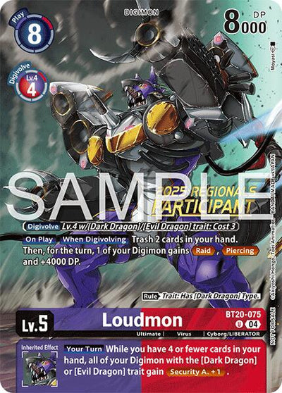 Loudmon [BT20-075] (Regionals 25-26 Season 2 Participant) [Release Special Booster Ver.2.0]