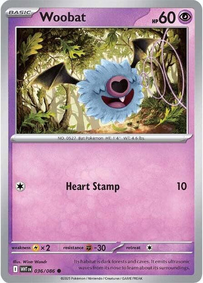Woobat (036/086) [Scarlet & Violet: White Flare]