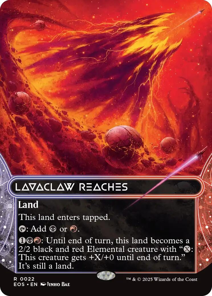 Lavaclaw Reaches (0022) (Borderless) [Edge of Eternities: Stellar Sights]