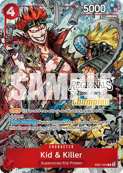 Kid & Killer (Offline Regional Champion Card Set 2025 Vol.2) [One Piece Promotion Cards]