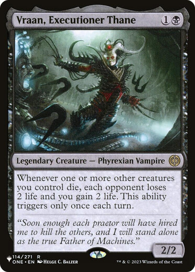Vraan, Executioner Thane (The List Reprints) (114)