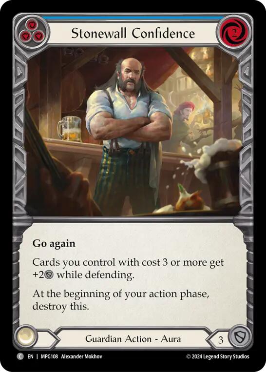 Stonewall Confidence (Blue) [MPG108] (Mastery Pack Guardian)