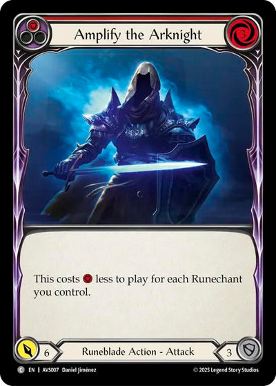 Amplify the Arknight (Red) [AVS007] (Armory Deck: Legends Viserai)