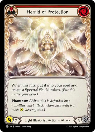 Herald of Protection (Red) [APR007] (Armory Deck: Legends Prism)