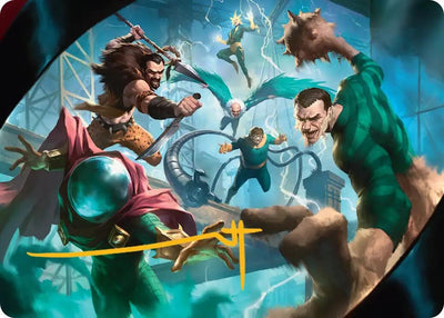 Behold the Sinister Six! Art Card (7/54) (Gold-Stamped Signature) (7)