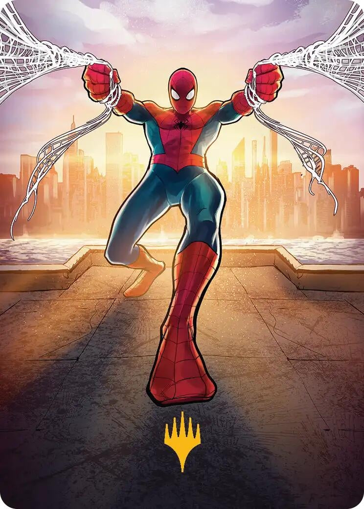 Image for Amazing Spider-Man Art Card (36/54) (Gold-Stamped Planeswalker Symbol) (36) - Magic: The Gathering