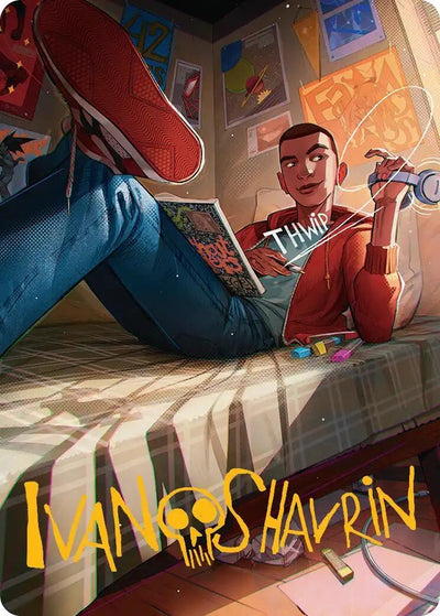 Miles Morales Art Card (Gold-Stamped Signature) (35)