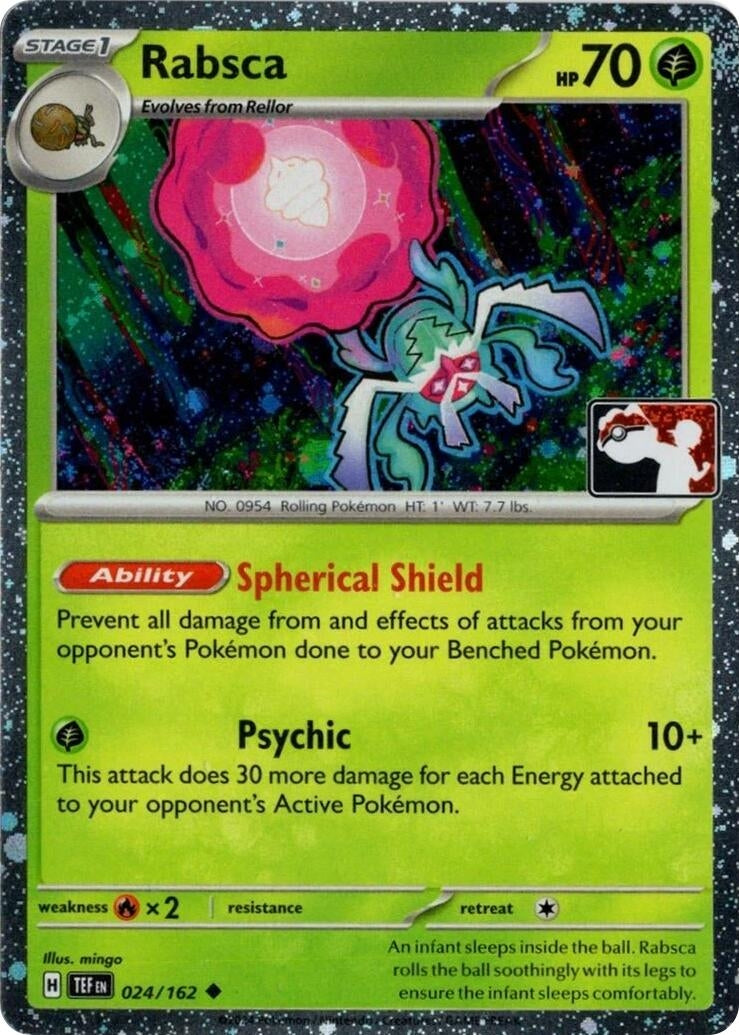 Image for Rabsca (Cosmos Holo) (Prize Pack Series Cards) (024/162) - Pokemon