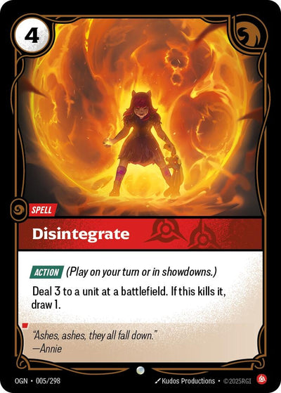 Disintegrate (Origins) (005/298)