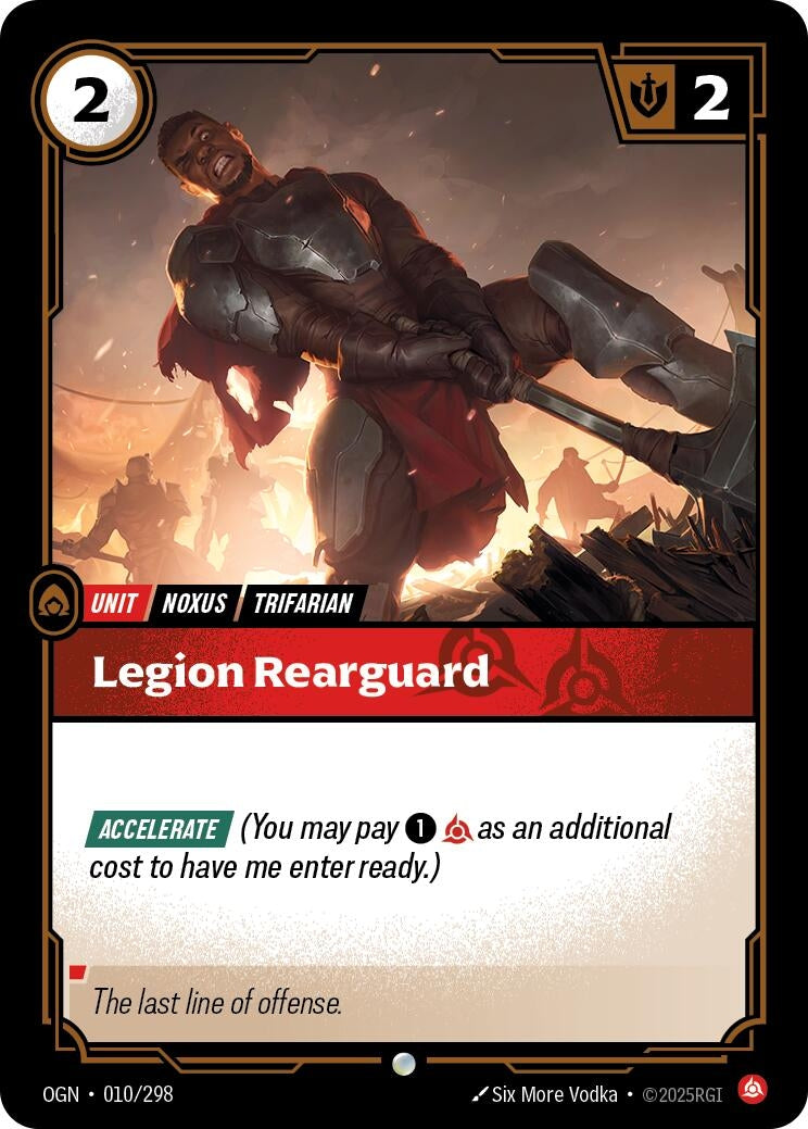 Image for Legion Rearguard (Origins) (010/298) - Riftbound: League of Legends Trading Card Game