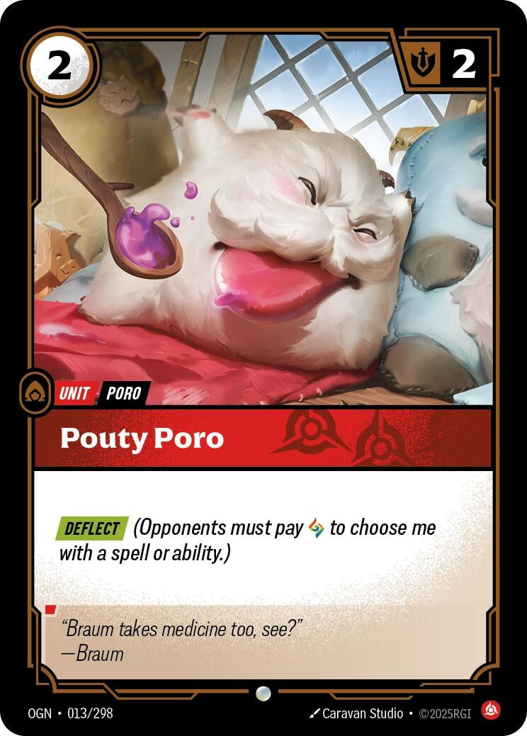 Image for Pouty Poro (Origins) (013/298) - Riftbound: League of Legends Trading Card Game