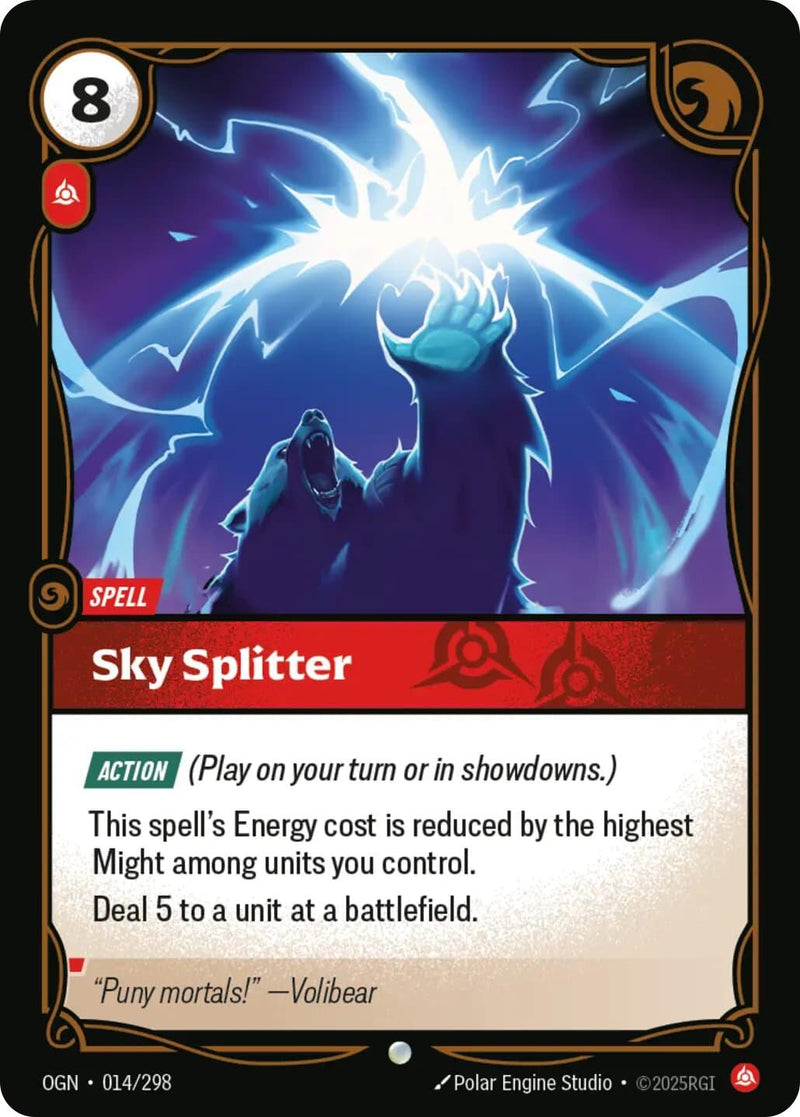 Image for Sky Splitter (Origins) (014/298) - Riftbound: League of Legends Trading Card Game