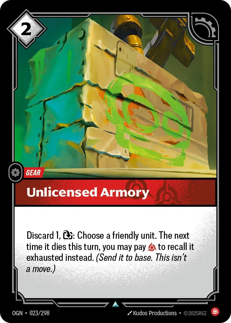 Image for Unlicensed Armory (Origins) (023/298) - Riftbound: League of Legends Trading Card Game