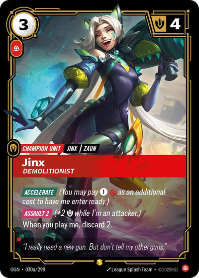 Jinx - Demolitionist (Alternate Art) (Origins) (030a/298)