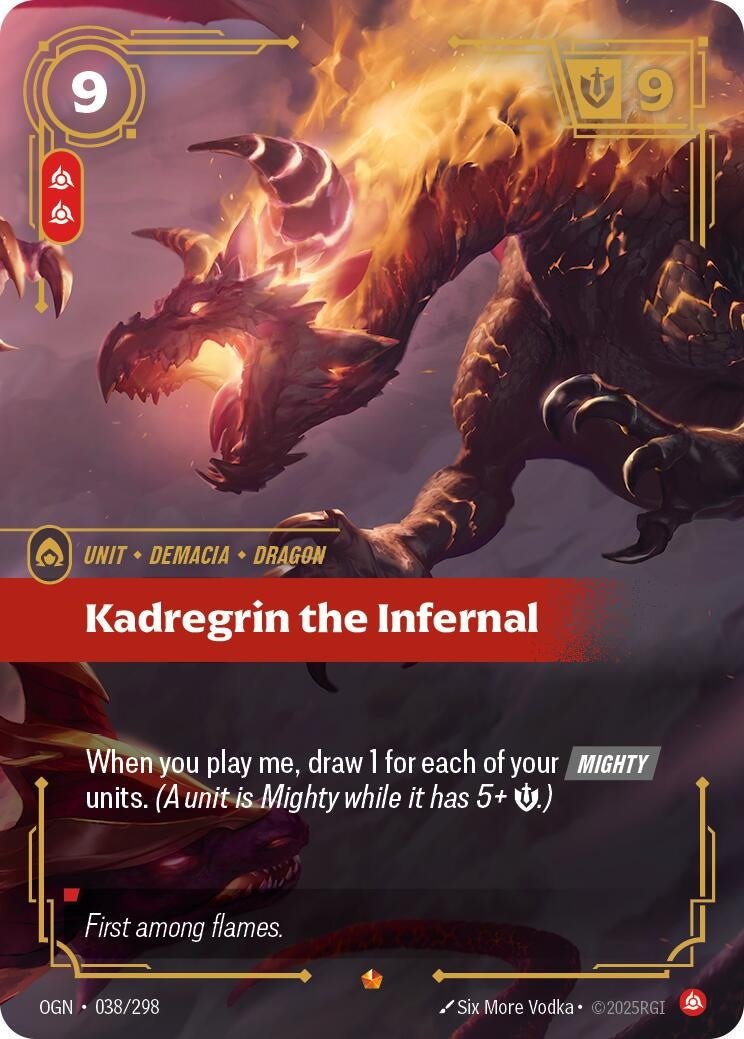 Image for Kadregrin the Infernal (Origins) (038/298) - Riftbound: League of Legends Trading Card Game