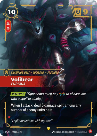 Volibear - Furious (Alternate Art) (Origins) (041a/298)