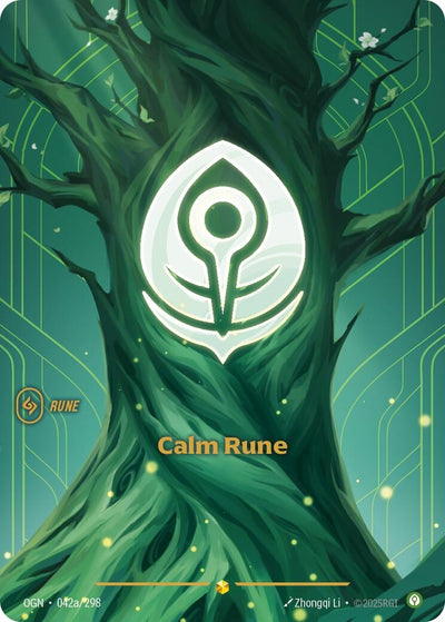 Calm Rune (Alternate Art) (Origins) (042a/298)
