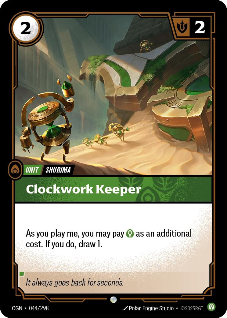 Image for Clockwork Keeper (Origins) (044/298) - Riftbound: League of Legends Trading Card Game