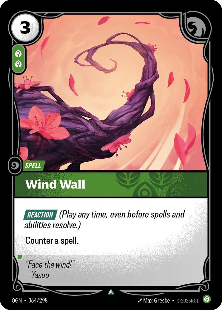 Image for Wind Wall (Origins) (064/298) - Riftbound: League of Legends Trading Card Game