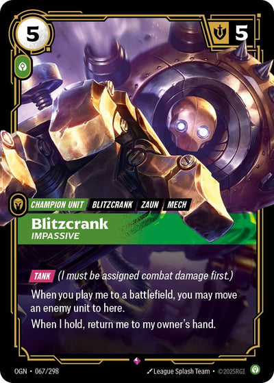 Blitzcrank - Impassive (Origins) (067/298)