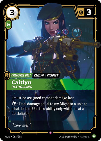 Caitlyn - Patrolling (Origins) (068/298)