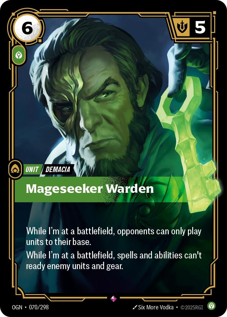 Image for Mageseeker Warden (Origins) (070/298) - Riftbound: League of Legends Trading Card Game