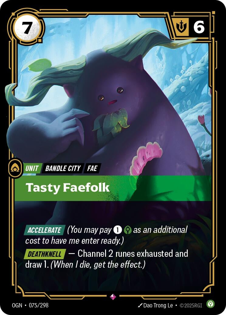 Image for Tasty Faefolk (Origins) (075/298) - Riftbound: League of Legends Trading Card Game